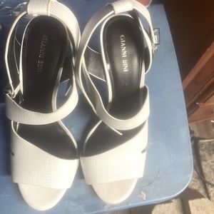 White black ladies heels